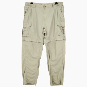 Columbia Titanium Pants Mens XL Beige Convertible Hiking Pants and Shorts Cargo